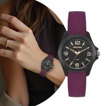 Relógio Feminino Analógico de Pulso com Pulseira de Silicone à Prova D Água Redondo Pequeno Mini Fashion Mormaii
