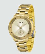 Relógio feminino analógico Lince LRGH067L C1KX Dourado