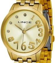 Relógio feminino analógico Lince LRGH079L KV27 Dourado