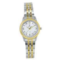 Relógio Feminino Analógico Tuguir TG187 Resistente à água 5 ATM Branco Caixa em Metal Dourado Pulseira de Aço Prata Visor Cristal Mineral Redondo Relógio Feminino Analógico Tuguir TG187 Resistente à água 5 ATM Branco Caixa em Metal Dourado Pulseira de Aço Prata Visor Cristal Mineral Redondo