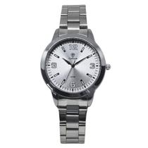 Relógio Feminino Analógico Tuguir TG188 Resistente à água 5 ATM Prata Caixa em Metal Pulseira de Aço Visor Cristal Mineral Redondo Dobrável com Botão Relógio Feminino Analógico Tuguir TG188 Resistente à água 5 ATM Prata Caixa em Metal Pulseira de Aço Visor Cristal Mineral Redondo Dobrável com Botão