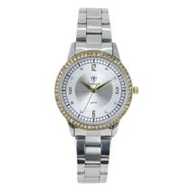 Relógio Feminino Analógico Tuguir TG199 Resistente à água 5 ATM Prata Caixa em Metal Banho IP Dourado Pulseira de Aço Visor Cristal Mineral Redondo Relógio Feminino Analógico Tuguir TG199 Resistente à água 5 ATM Prata Caixa em Metal Banho IP Dourado Pulseira de Aço Visor Cristal Mineral Redondo