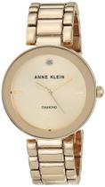 Relógio Feminino Anne Klein com Mostrador de Diamante Genuíno Relógio Feminino Anne Klein com Mostrador de Diamante Genuíno