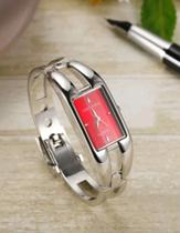Relógio Feminino Bracelete Aço Inox Barato Analógico - GeekThink