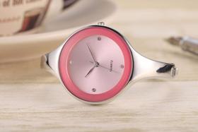 Relógio Feminino Bracelete Aço Inoxidável Redondo