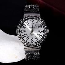 Relógio Feminino Bracelete Ajustável Preto Aço Inox. Relógio Feminino Bracelete Ajustável Preto Aço Inox.