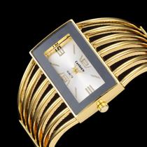 Relógio Feminino Bracelete Analóg. Dourado Prata Rosé