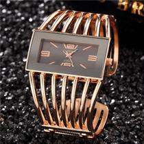 Relógio Feminino Bracelete Analóg. Dourado Prata Rosé