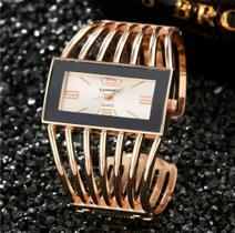 Relógio Feminino Bracelete Analóg. Dourado Prata Rosé
