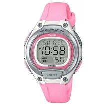 Relógio Feminino Casio Digital LW-203-4AVDF - Rosa/Branco