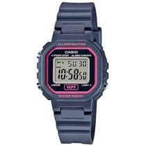 Relógio Feminino Casio Digital Preto E Rosa La-20wh-8adf