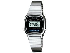 Relógio Feminino Casio Digital Vintage - LA670WA-1DF Prata