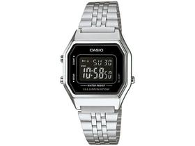 Relógio Feminino Casio Digital Vintage - LA680WA-1BDF Prata Relógio Feminino Casio Digital Vintage - LA680WA-1BDF Prata