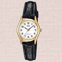 Relógio Feminino Casio LTP1154PQ7B Clássico Dourado Vintage Pulseira de couro Social Relógio Feminino Casio LTP1154PQ7B Clássico Dourado Vintage Pulseira de couro Social