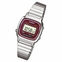 Relógio Feminino Casio Social Aço Inox Digital La670Wa-4Df