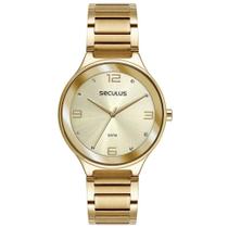 Relógio Feminino Casual Cristais Dourado- 77247LPSVDS1 Relógio Feminino Casual Cristais Dourado- 77247LPSVDS1