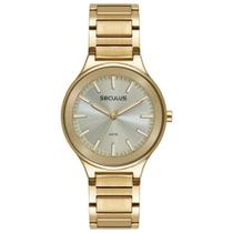 Relógio Feminino Casual Dourado 77265LPSVDS1 - seculus