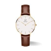 Relógio Feminino Casual Pulseira Marrom Analógico Elegante New Port 32mm Relógio Feminino Casual Pulseira Marrom Analógico Elegante New Port 32mm