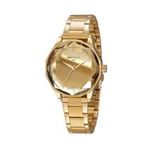 Relógio Feminino Causal Espelhado Dourado - Seculus