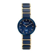 Relógio Feminino Cerâmica Madrepérola Dourado - Seculus Relógio Feminino Cerâmica Madrepérola Dourado - Seculus