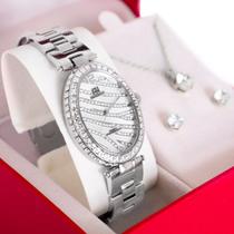 Relógio Feminino Champion Ana Hickmann Analógico Prata AH28311Q