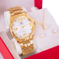 Relógio Feminino Champion Ana Hickmann Dourado Analógico AH28606H