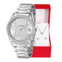 Relógio Feminino Champion Ana Hickmann Prata Analógico AH28544Q Relógio Feminino Champion Ana Hickmann Prata Analógico AH28544Q