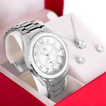 Relógio Feminino Champion Ana Hickmann Prata Analógico AH28679Q