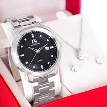 Relógio Feminino Champion Ana Hickmann Prata Analógico AH29061T Relógio Feminino Champion Ana Hickmann Prata Analógico AH29061T