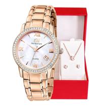 Relógio feminino Champion Ana Hickmann Rosé Cristal AH28642Z Relógio feminino Champion Ana Hickmann Rosé Cristal AH28642Z