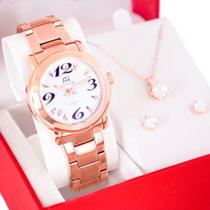 Relógio Feminino Champion Ana Hickmann Rosé Prova D'Água AH28802Z Relógio Feminino Champion Ana Hickmann Rosé Prova D'Água AH28802Z