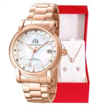 Relógio Feminino Champion Ana Hickmann Rosé Prova D'Água AH28811Z Colar e Brincos Relógio Feminino Champion Ana Hickmann Rosé Prova D'Água AH28811Z Colar e Brincos