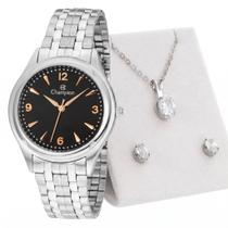 Relogio Feminino Champion CN20462I com kit semi joias