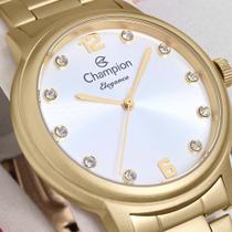 Relogio feminino champion com pedrinhas no visor c/ nota fis
