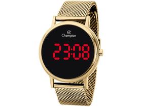 Relogio Feminino Champion Digital Dourado Espelhado Led Branco Relogio Feminino Champion Digital Dourado Espelhado Led Branco