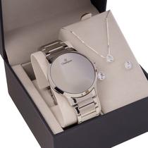 Relógio Feminino Champion Digital Espelhado Prata CH40142S Garantia de um ano