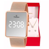 Relógio Feminino Champion Digital Espelhado Rosé CH40080Z Relógio Feminino Champion Digital Espelhado Rosé CH40080Z