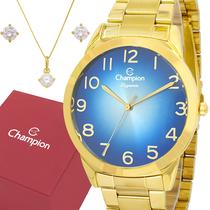 Relógio Feminino Champion Dourado 1 Ano De Garantia Original