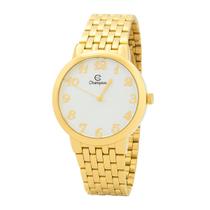 Relógio Feminino Champion Dourado Aço Inoxidável Mostrador Pérola Colar e Brinco Original Resistente à Água CN20453W Relógio Feminino Champion Dourado Aço Inoxidável Mostrador Pérola Colar e Brinco Original Resistente à Água CN20453W