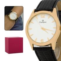 Relógio Feminino Champion Dourado Casual Original Resistente a Água Garantia 12 meses CN20935B