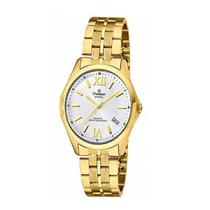 Relógio Feminino Champion - Dourado Com Fundo Branco