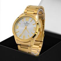 Relógio Feminino Champion Dourado Elegance Original Prova D'água Garantia 1 ano