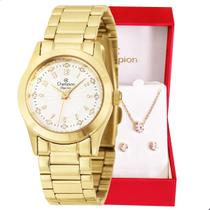 Relógio Feminino Champion Dourado Mini CF24000W