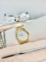 Relógio Feminino Champion Dourado Original com Brinde de Bolsa Oficial com Nota Fiscal e Garantia de 12 meses
