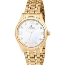 Relógio Feminino Champion Original CN24164H Pulseira Metal Dourado