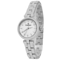 Relógio Feminino Champion Prata Aço Inoxidável Mostrador Prateado Original Resistente à Água CF25509Q