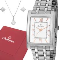 Relógio Feminino Champion Prata Original 1 Ano de Garantia