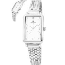 Relógio Feminino Champion Prateado Quadrado Qtz Cf24199Q Relógio Feminino Champion Prateado Quadrado Qtz Cf24199Q