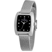 Relogio Feminino Champion Prateado quadrado QTZ CF24680T Relogio Feminino Champion Prateado quadrado QTZ CF24680T