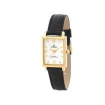 Relógio Feminino Champion Quadrado Dourado Pulseira de Couro Relógio Feminino Champion Quadrado Dourado Pulseira de Couro